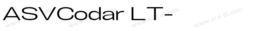 ASVCodar LT字体转换